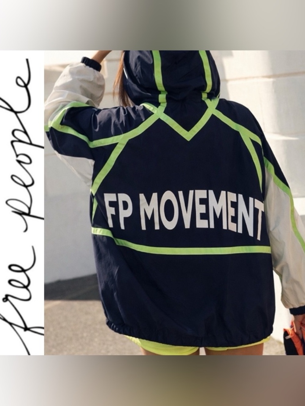 Free People Like The Wind Logo Jacket ❤️ NWOT Size M - Picture 2 of 11